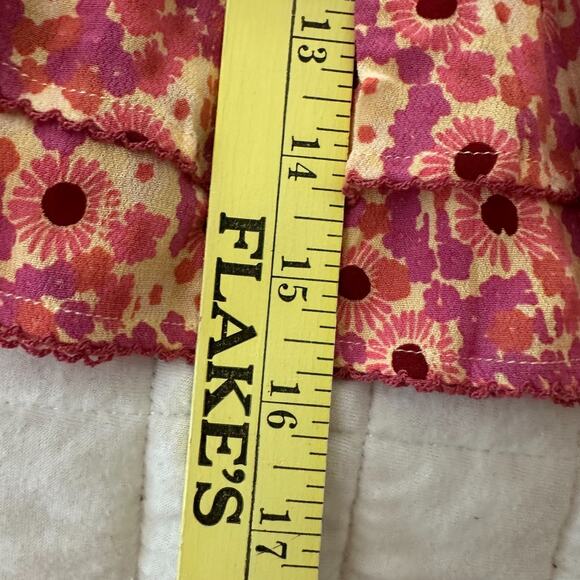 POUPETTE ST BARTH Womens Skirt Small Triny Yellow Gerbera Ditzy Floral Smocked - Picture 12 of 12